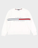White Tommy Hilfiger Jumper - M