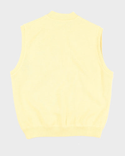 Gieves and Hawkes Yellow Golf Sweater Vest - L