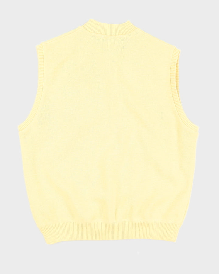 Gieves and Hawkes Yellow Golf Sweater Vest - L