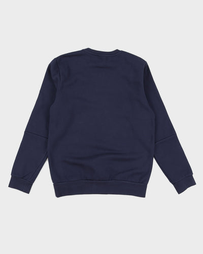 Deadstock Navy Adidas Crew Neck Sweatshirt - M