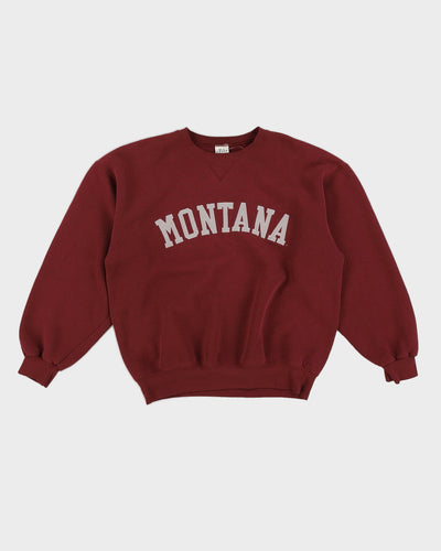 Vintage Burgundy Montana Sweatshirt - L