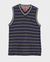 Navy Striped Tommy Hilfiger Sweater Vest - L
