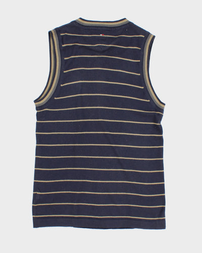 Navy Striped Tommy Hilfiger Sweater Vest - L