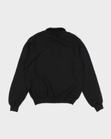 Mens Black Merino Wool Brooks Brothers Jumper - M
