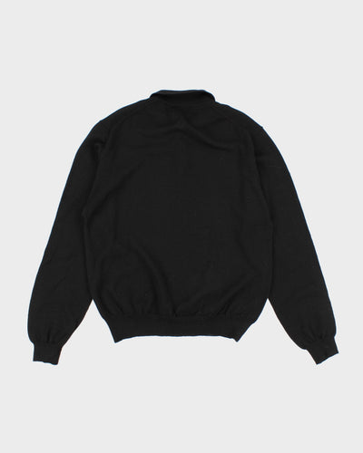 Mens Black Merino Wool Brooks Brothers Jumper - M