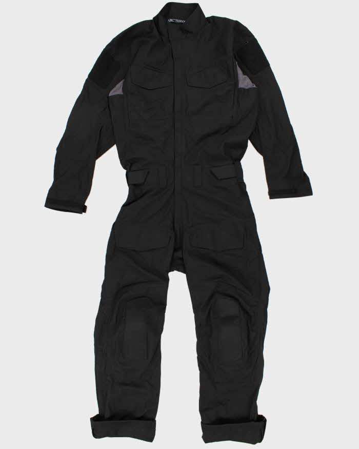 Mens Black Arc'teryx Zip Up "Assault Coverall" One Piece Jumpsuit - M