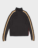 Vintage Espirit Turtle Neck Cable Knit Jumper - M