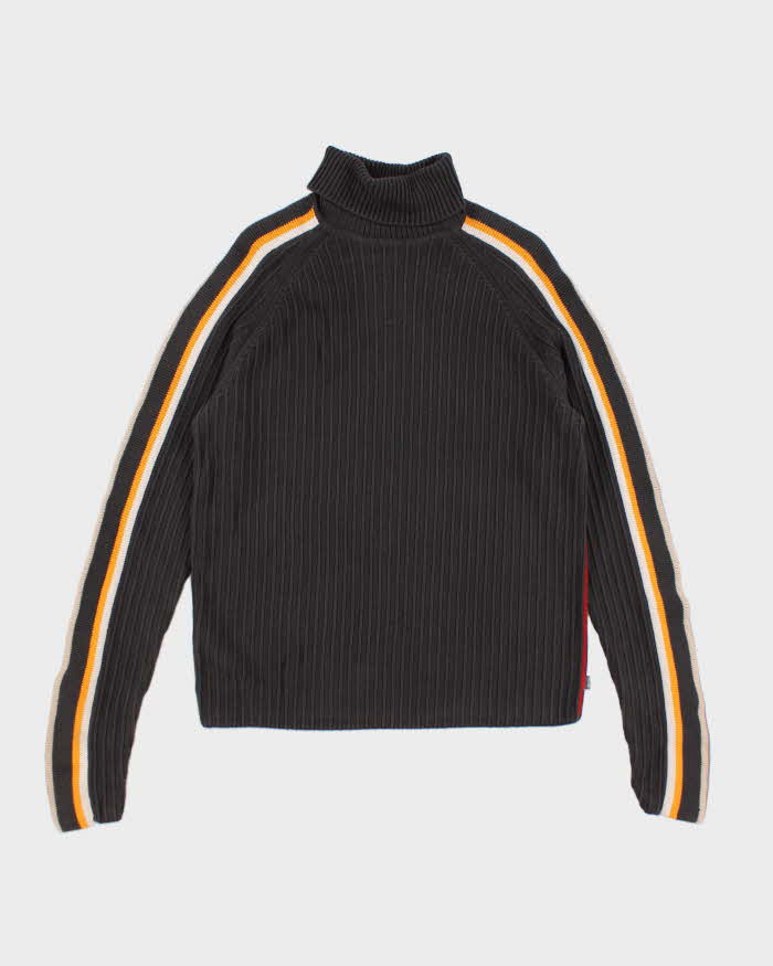 Vintage Espirit Turtle Neck Cable Knit Jumper - M
