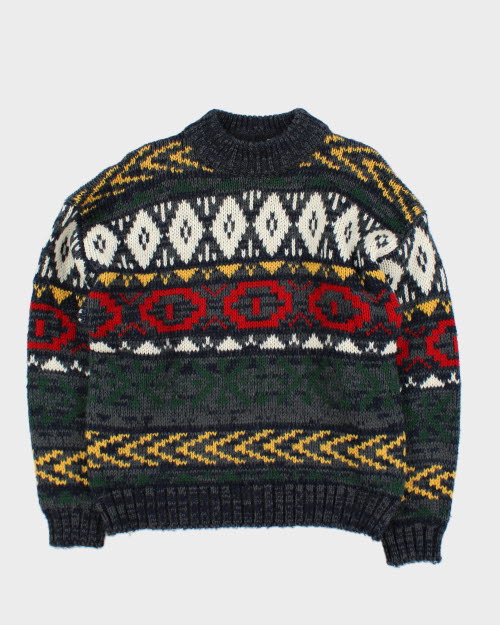 Vintage Nino Foriec Wool Blend Jumper - S