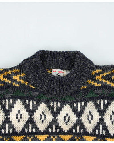 Vintage Nino Foriec Wool Blend Jumper - S