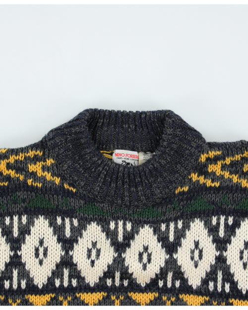 Vintage Nino Foriec Wool Blend Jumper - S