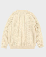 Vintage 70s Hordon Wool Aran Jumper - L