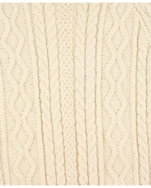 Vintage 70s Hordon Wool Aran Jumper - L
