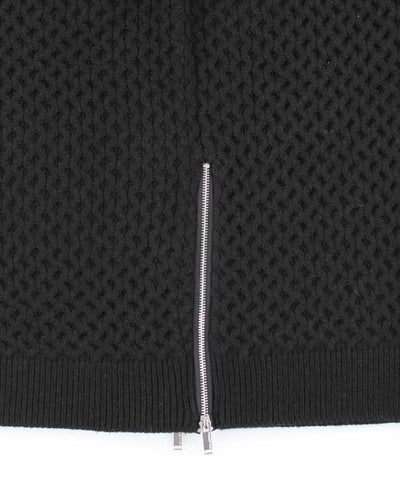 Men's Karl Lagerfeld Black Cable Knit Jumper - M