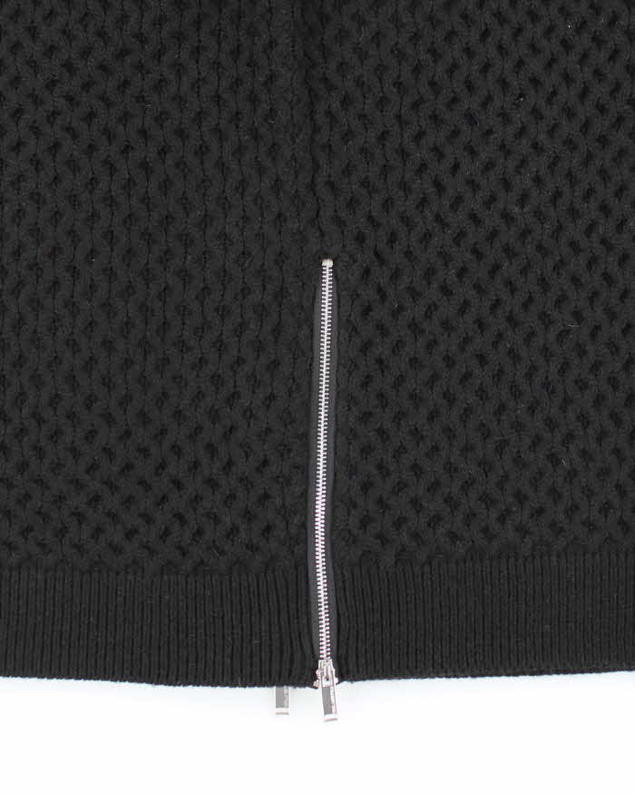 Men's Karl Lagerfeld Black Cable Knit Jumper - M