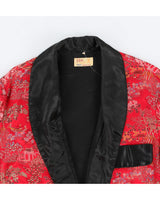 1960s Red Embroidered Kimono - XL