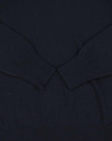 DSWT Vintage 1970s Benetton Navy Wool Knit Roll Neck Jumper - M