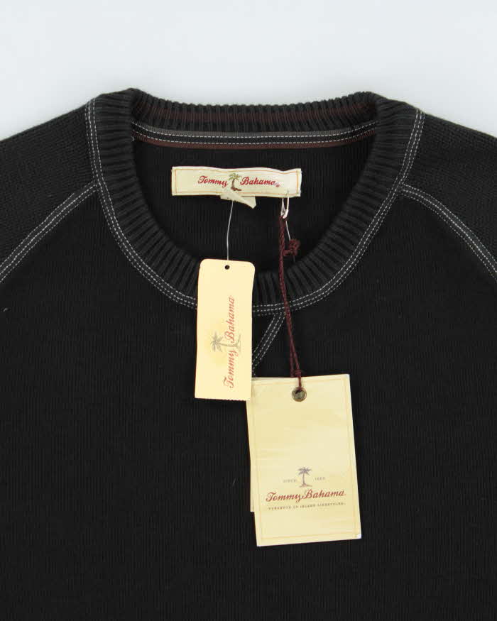 DSWT Tommy Bahama Lounge Rover Heavyweight Cotton Crewneck Knit Jumper - L