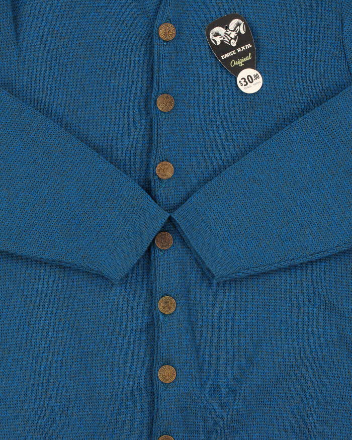 DSWT Vintage 1970s White Ram Rainbow Marl Wool Made In Canada Cardigan - M
