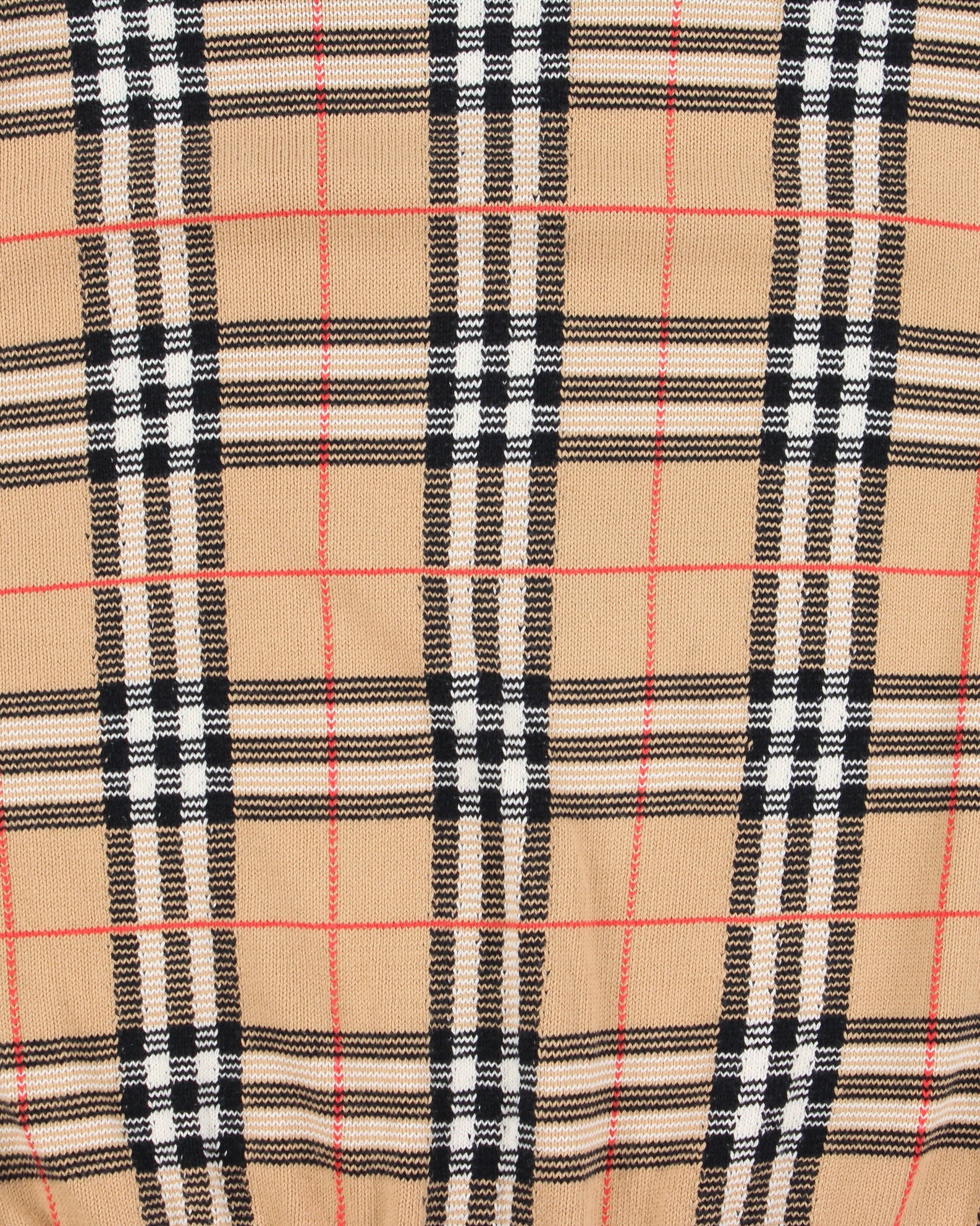 Vintage AW1993 Burberry Nova Check Crewneck Knit Short Sleeve Jumper - M