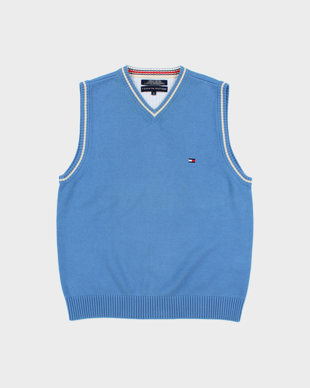 Vintage Y2K 00s Tommy Hilfiger V-Neck Knit Jumper - M