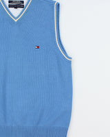 Vintage Y2K 00s Tommy Hilfiger V-Neck Knit Jumper - M