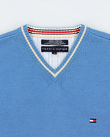 Vintage Y2K 00s Tommy Hilfiger V-Neck Knit Jumper - M