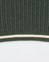 Vintage Y2K 00s Rorie Whelan V-Neck Cable Knit Sweater Vest - M