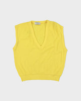 Vintage 1970s The Bay V-neck Ribbed Knit Vest - M