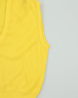 Vintage 1970s The Bay V-neck Ribbed Knit Vest - M