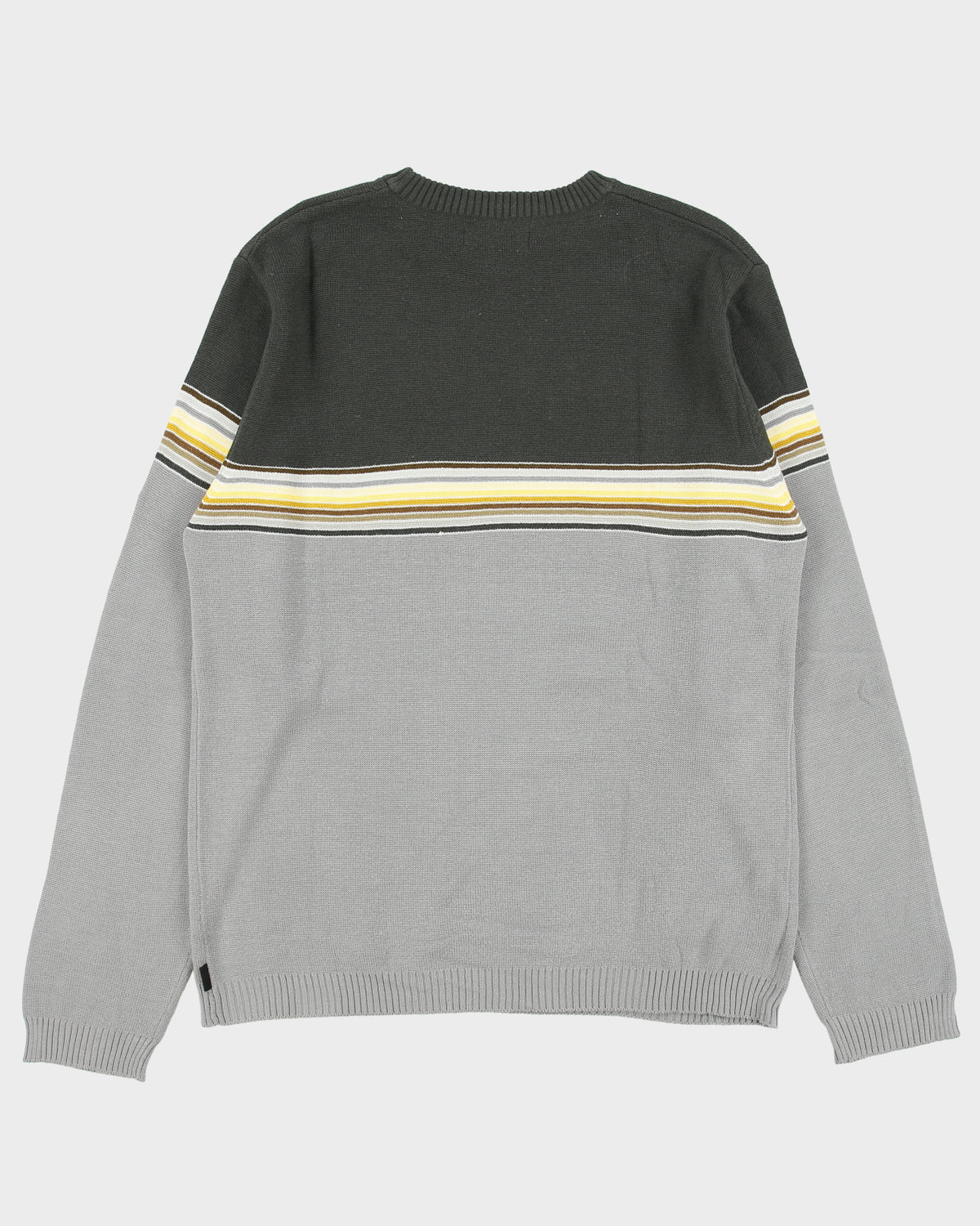Vintage Y2K 00s Billabong Striped Knit Crewneck Jumper - L