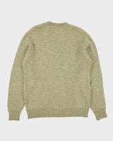 Vintage 1990s Sheltie By Shelby Speckled Wool Blend Knit Made In America V-Neck Jumper - L