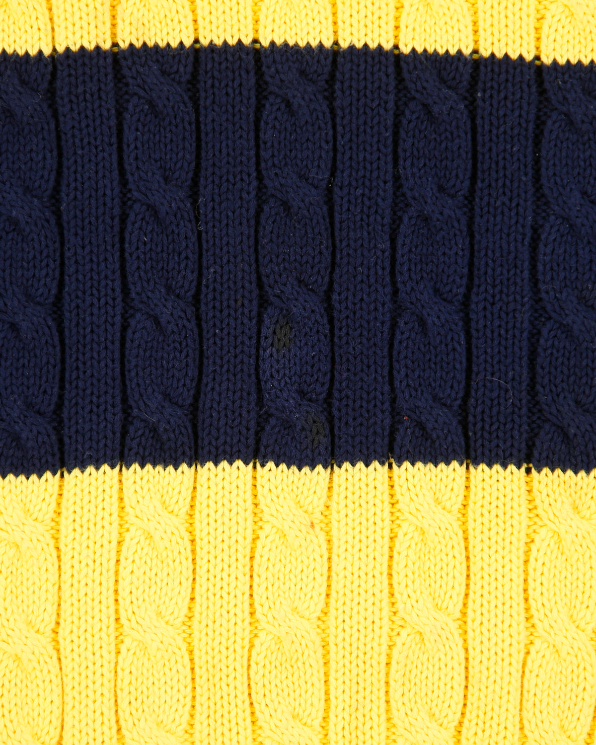 Vintage Y2K 00s Polo Ralph Lauren Iconic Striped Cable Knit Crewneck Jumper - L