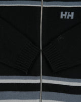 Vintage Y2K 00s Helly Hansen Wool Blend High Neck Full Zip Jumper - L