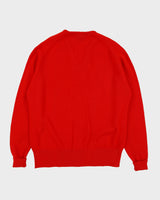 Vintage 1990s Slazenger V-neck Knit Long Sleeve Jumper - L