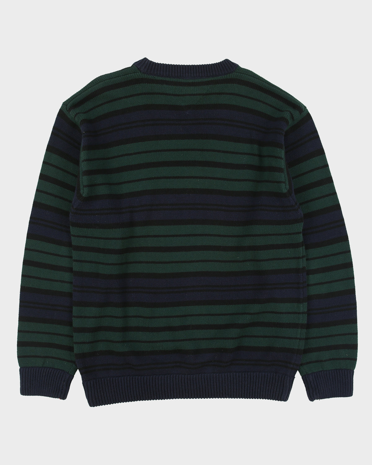 Vintage 1990s Tommy Hilfiger Stripe Knit Long Sleeve Jumper - L