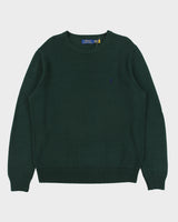 Vintage Polo Ralph Lauren Cotton Knit Ribbed Crewneck Jumper - L