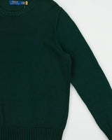 Vintage Polo Ralph Lauren Cotton Knit Ribbed Crewneck Jumper - L