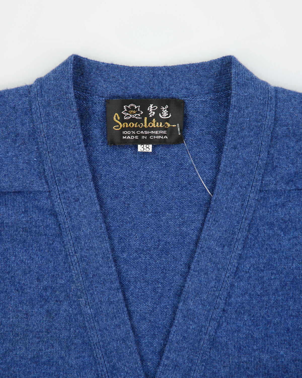 Vintage 1990s Snow Lotus Cashmere Front Pocket Cardigan - M