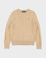 Vintage Polo Ralph Lauren Cable Knit Jumper - L