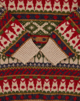 Vintage 1990s Wm. H. Leisham Wool Patterned Chunky Knit Jumper - L