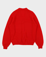 Vintage 1960s Varsity College Letterman Wool Knit Made In USA Cardigan - L