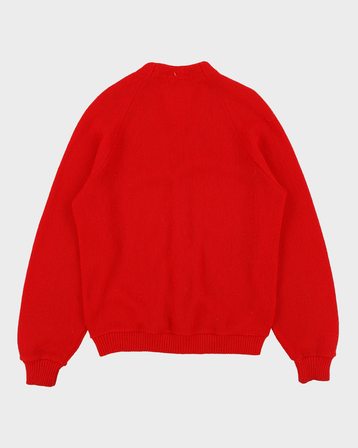 Vintage 1960s Varsity College Letterman Wool Knit Made In USA Cardigan - L