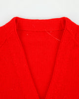 Vintage 1960s Varsity College Letterman Wool Knit Made In USA Cardigan - L