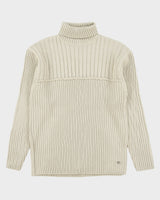 DSWT Vintage F/W 2003 Y2K Point Zero Chunky Ribbed Knit Roll Neck Jumper - XL