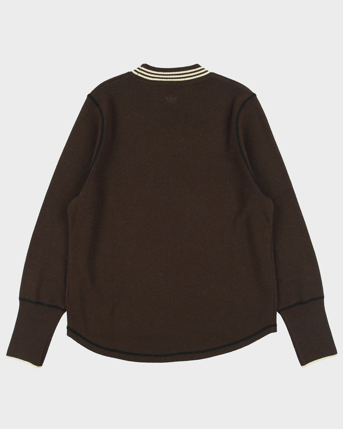 F/W 2023 Adidas Originals X Wales Bonner Wool Blend Ribbed Knit Crewneck Jumper - L