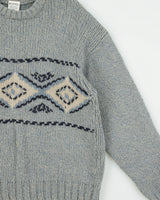 Vintage 1990s Columbia Wool Chunky Heavyweight Jumper - L