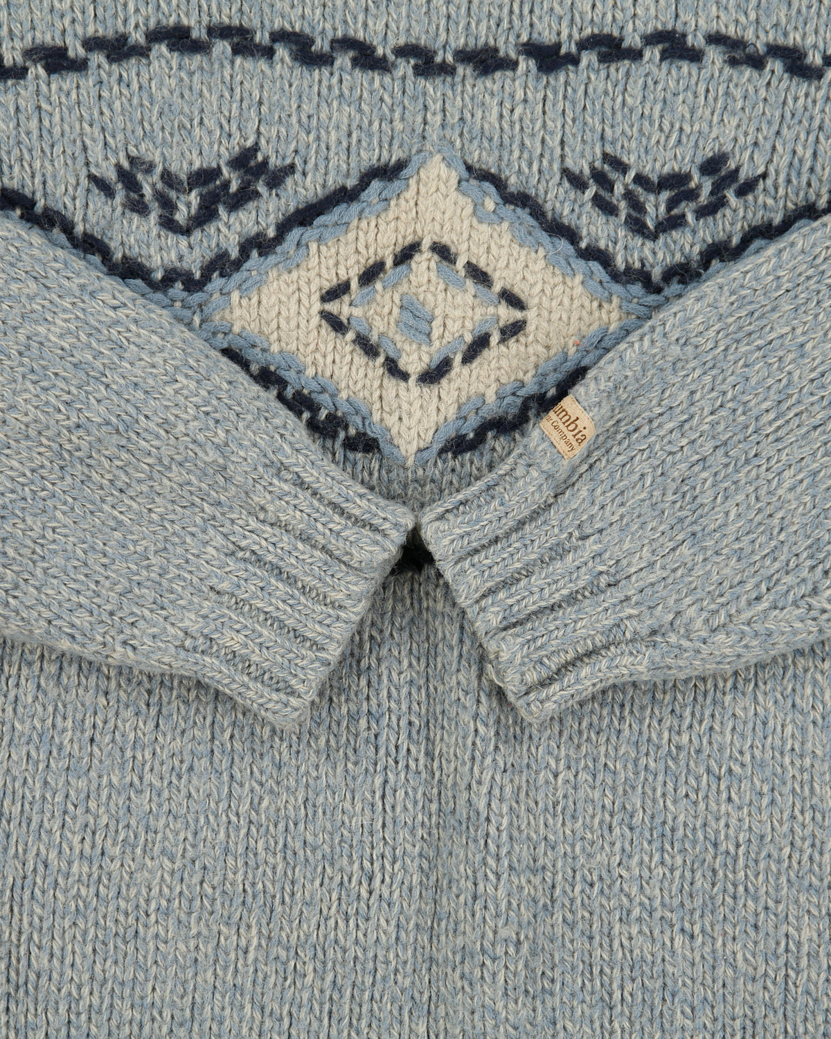 Vintage 1990s Columbia Wool Chunky Heavyweight Jumper - L