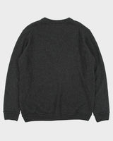 Vintage Hugo Boss Marl Grey Yak Wool Blend Knit Daffino V-Neck Jumper - XXL
