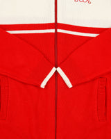 Vintage Kappa Embroidered Stripe Knit Zip-Up Cardigan - XL